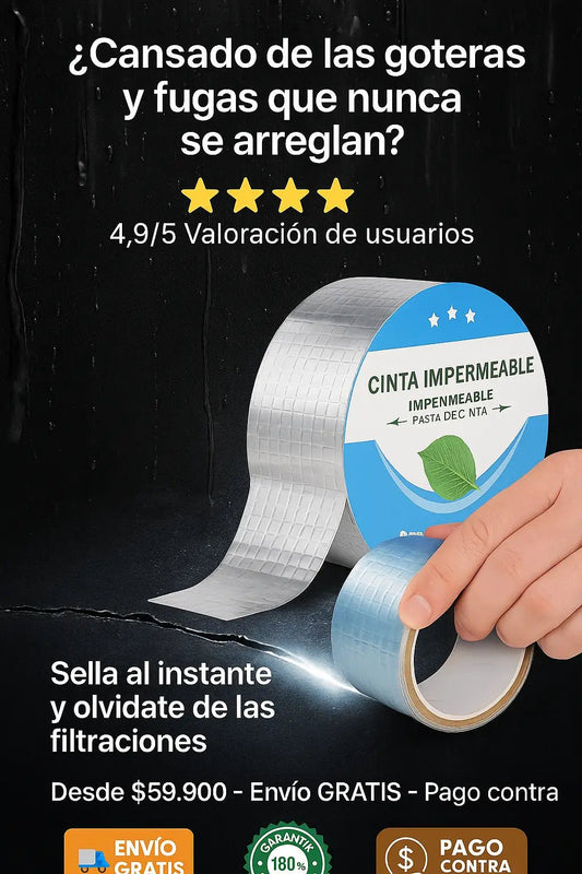 CINTA IMPERMEHABLE 10 METROS X 5 CENTIMETROS - CRAZY SHOPPING