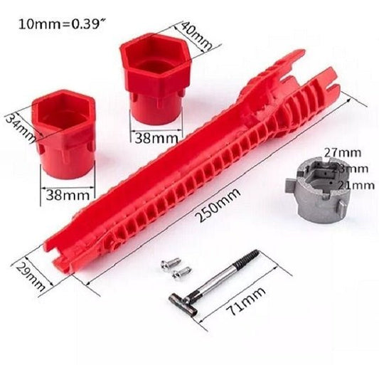 LLAVE MULTIUSOS PARA PLOMERIA - CRAZY SHOPPING