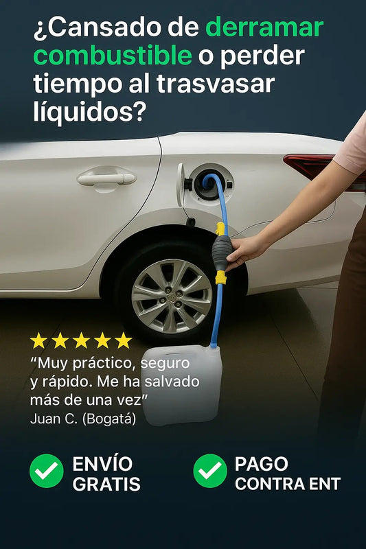 MANGUERA DE SUCCION PARA GASOLINA Y LIQUIDOS - CRAZY SHOPPING